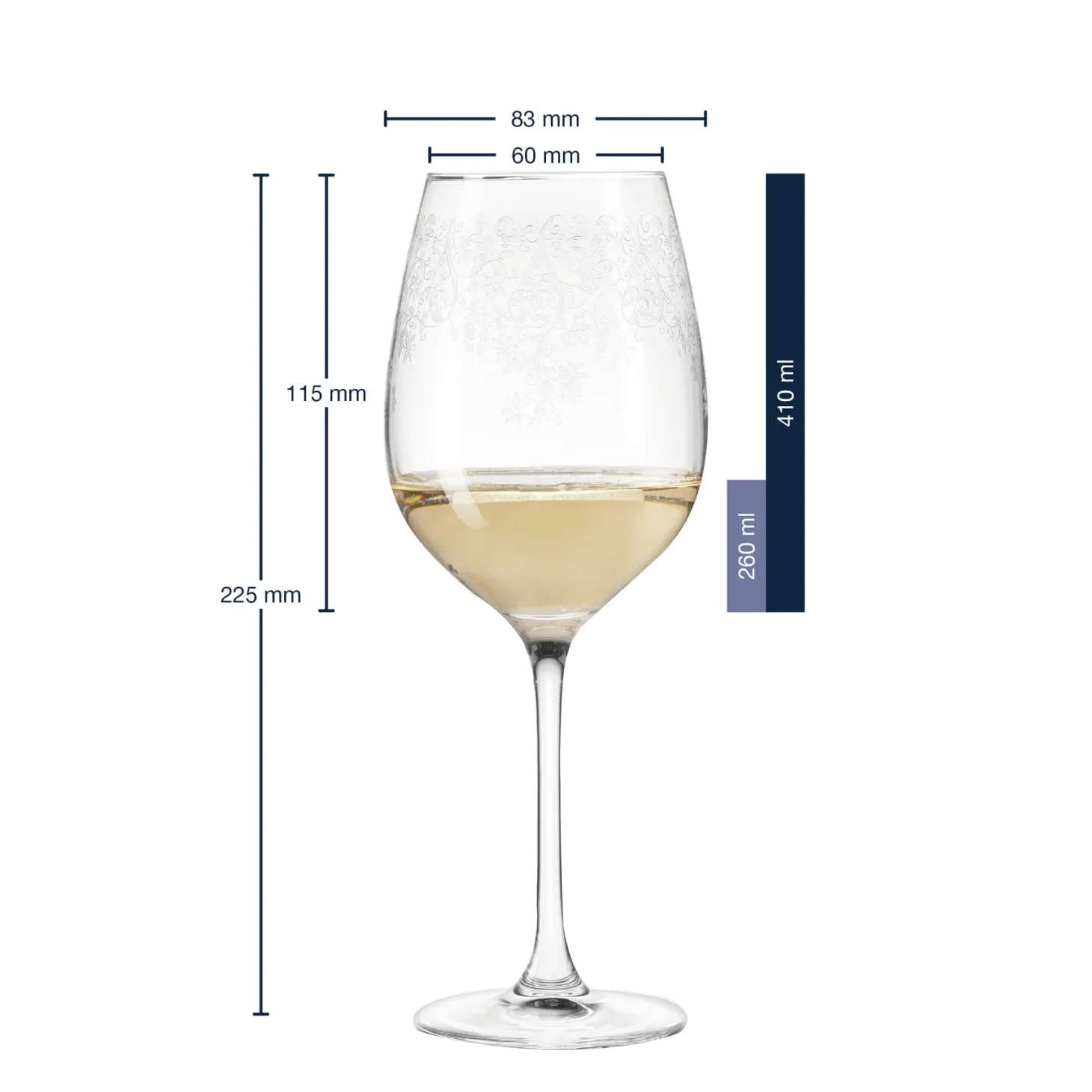 Weißweinglas CHATEAU 410 ml 6er-Set