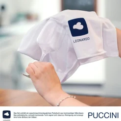 Weißweinglas PUCCINI 560 ml 6er-Set + Poliertuch