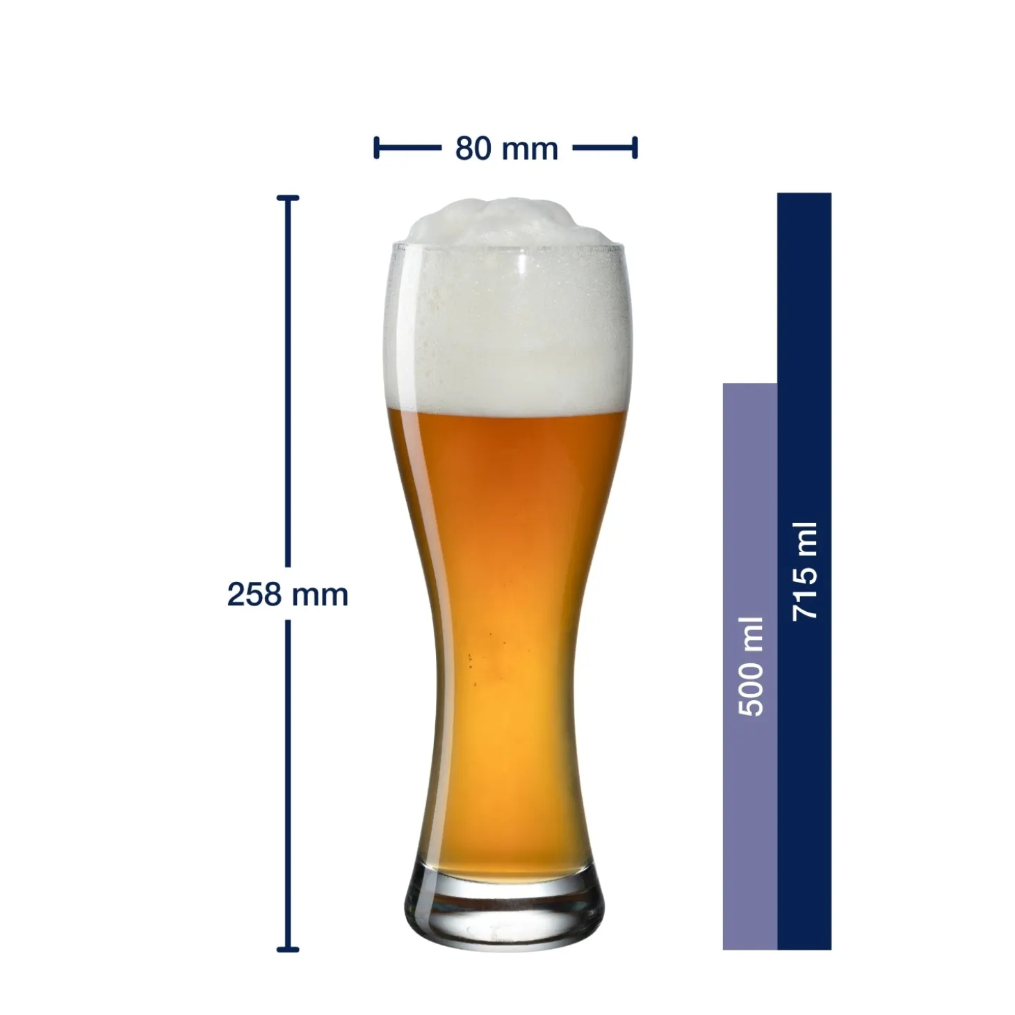 Weizenbiergläser MAXIMA 500 ml 2er-Set
