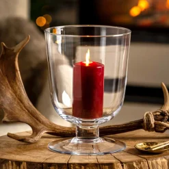 Windlicht auf Fuß 30 cm CAPANNA