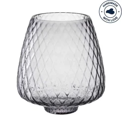 Windlicht GIULIA 20 cm grau